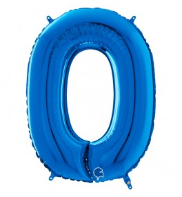 Number "0" Blue