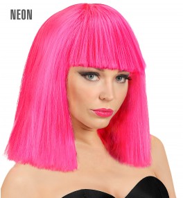 Parukas showgirl pink neon