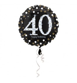 Sparkling Birthday 40  õhupall