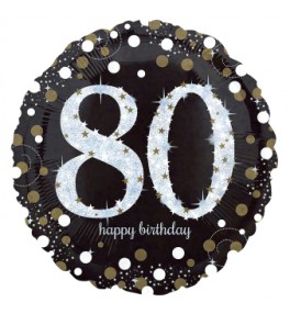 Sparkling Birthday 80  õhupall