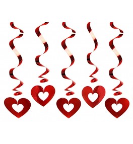 Swirls Hearts decoration 60 cm