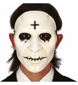Mask White with Cross man