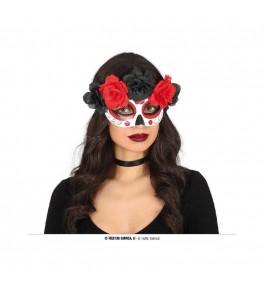 Mask Catrina with flowers