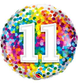 11 Rainbow Confetti  õhupall
